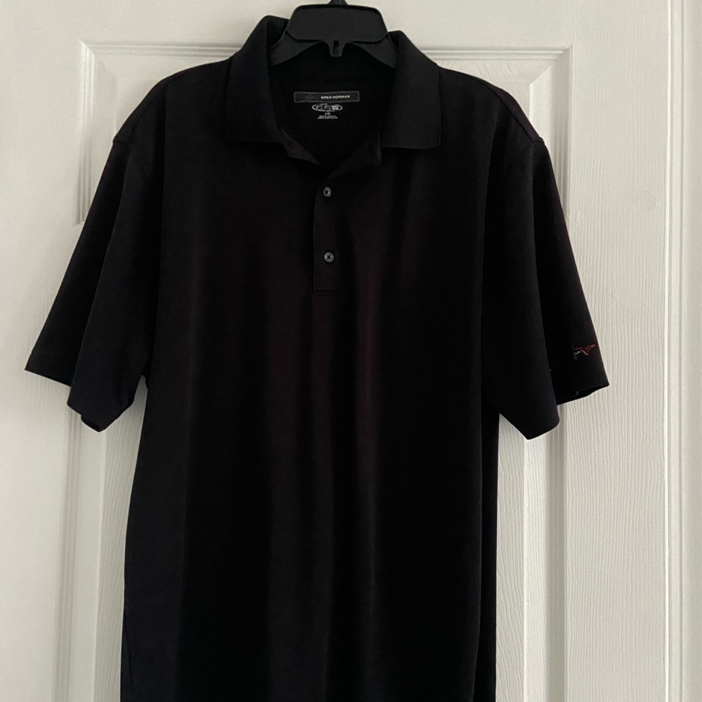 Men's Black Polo Shirt Greg Norman